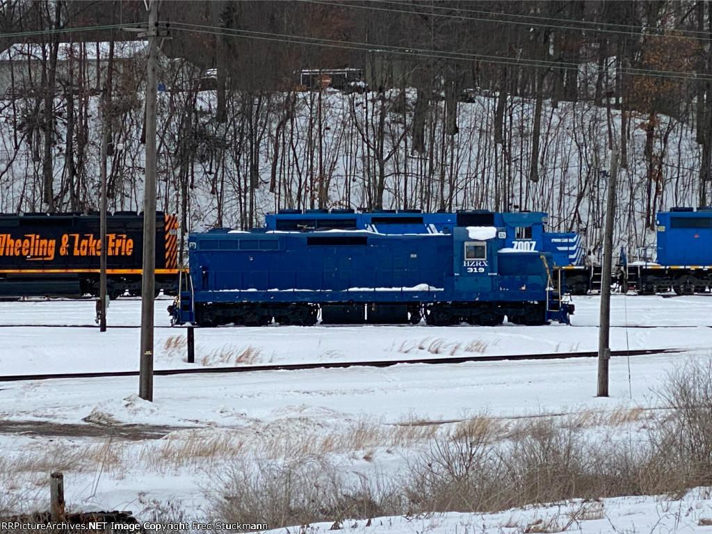 HZRX 319 is at Brittain Yard.